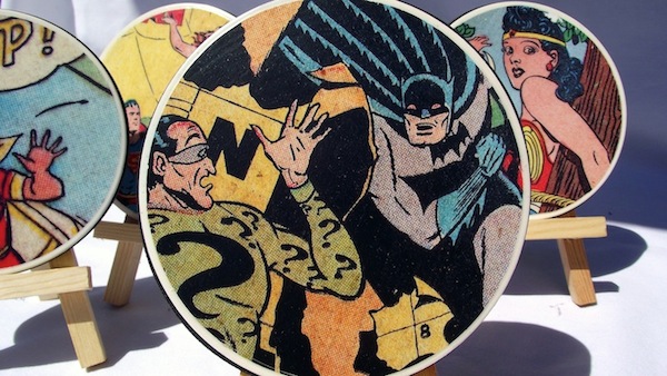 DIY Comic Book Coasters - how fun!