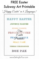 FREE Easter Subway art Printable