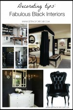 Decorating tips - fabulous black interiors!