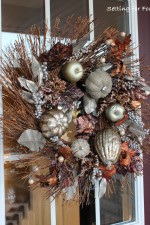 Metallic Fall Wreath - instant curb appeal for your home!