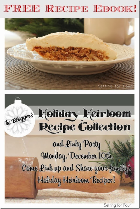 Free Recipe Ebook! Blogger's Holiday Heirloom Recipe Collection