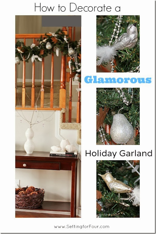 Holiday Garland For The Staircase