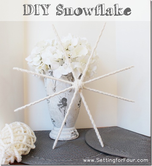 Make A Snowflake DIY Craft- Winter & Holiday Decor
