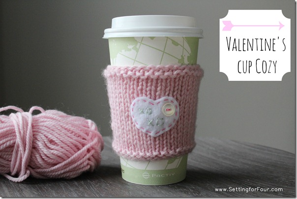 DIY Cup Cozy – Valentine DIY Gift Idea