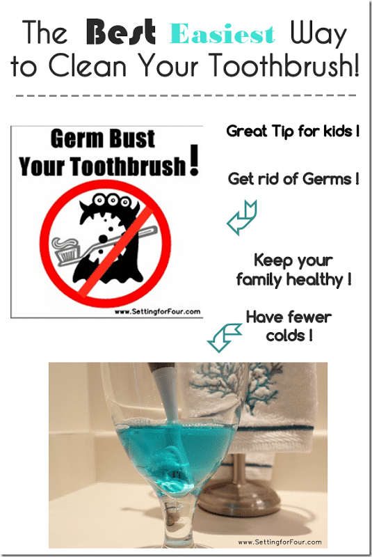 The Best, Easiest Way to Clean Your Toothbrush - Cleaning Tip - Setting For  Four Interiors