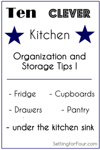 Ten Easy, Clever Kitchen Organization and Storage Tips