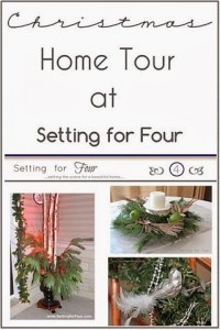 Christmas Holiday Home Tour at Setting for Four