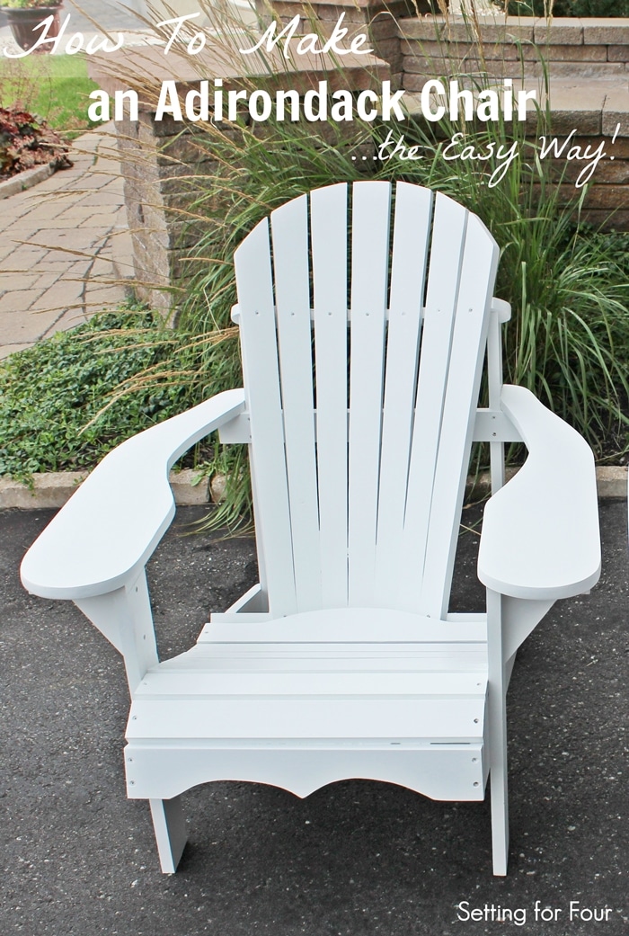 How To Make An Adirondack Chair Setting For Four