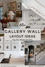 65+ Gallery Wall Layout Ideas for every room in the home, measurements, spacing, style ideas, photo walls, picture wall ideas, art wall ideas for the bedroom, living room, bathroom, interior design ideas