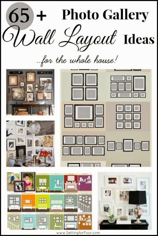 65 plus Photo Gallery Wall Layout Ideas - Setting For Four Interiors