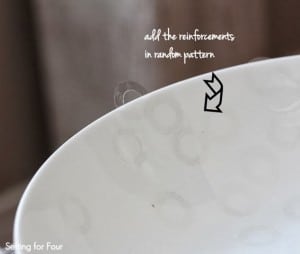 Painted Confetti Pattern Bowl - DIY Decor Hack - Setting For Four Interiors