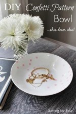 DIY Confetti Pattern Bowl