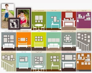 Photo Gallery wall layout designs