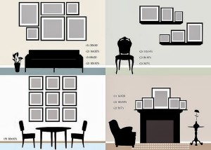 Room Vignettes with Gallery wall layouts