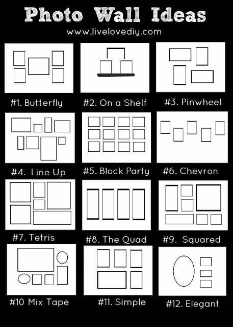 12 Gallery Wall Arrangement and Layout Ideas, grid style, in a square, simple, easy wall decor ideas for any room, interior design ideas, spacing rules, measurement tips from a Designer