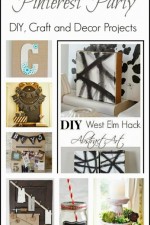 Amazing DIY inspiration! See 100 Beautiful Pinterest inspired DIY, Decor and Craft Ideas to refresh and update your home!