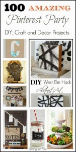 Amazing DIY inspiration! See 100 Beautiful Pinterest inspired DIY, Decor and Craft Ideas to refresh and update your home!