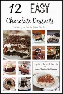 12 Easy Chocolate Dessert Recipes