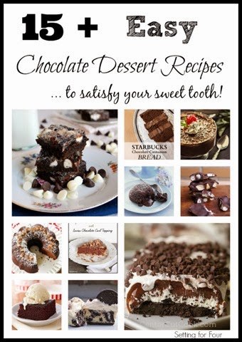 15 Plus easy chocolate dessert recipes!