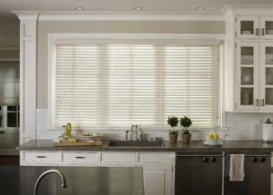 Faux wood blinds update window treatments