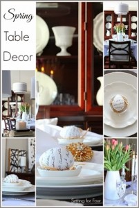 Spring Table Decor Ideas Dining Room #tablescape Spring Table Decor Ideas Dining Room #tablescape