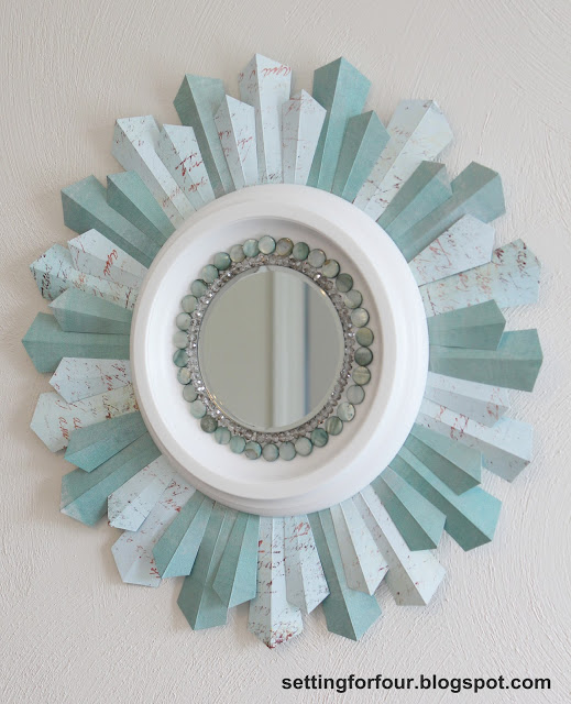 DIY Beaded Sunburst Mirror Tutorial