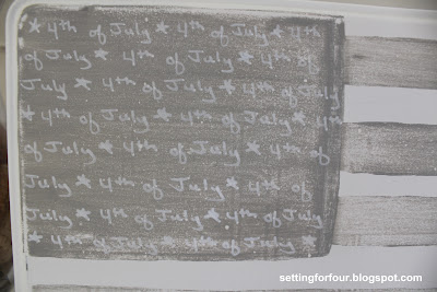 American Flag Painted Tea Tin – Patriotic Home Decor