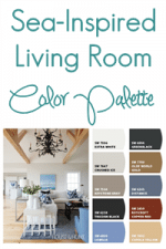 Sea Inspired Living Room Color Palette