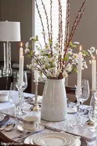 Spring centerpiece and tablescape ideas