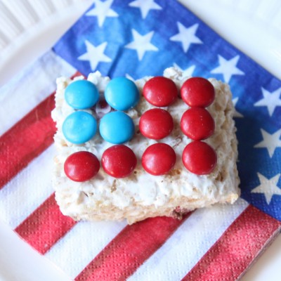 Stars and Stripes Rice Krispie Treats