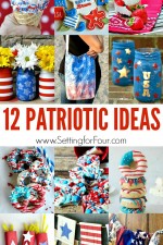 See these 12 FUN Patriotic Ideas to make and bake! Amazing Home Decor, DIY's, Craft projects and Recipes to celebrate patriotic holidays!