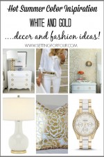 Hot Summer Color Inspiration White and Gold