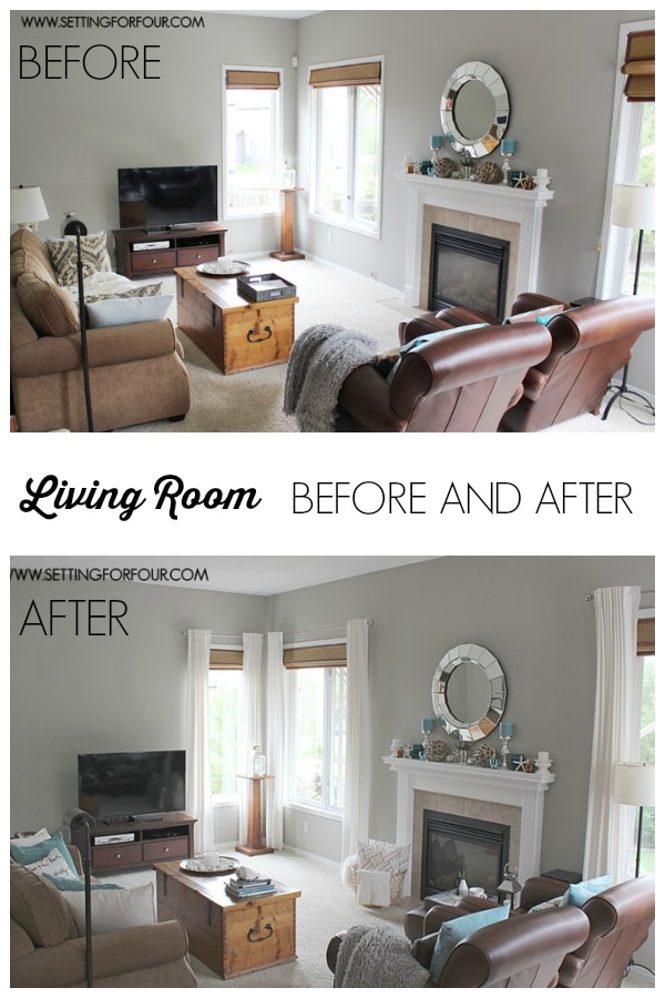 See my Living Room Makeover Before and After #QuikandEasy