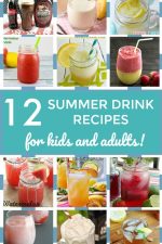 Check out this roundup of 12 delicious summer drinks! Some of these thirst quenching beverage recipes for kids and adults, and some are just for grown-ups! But all of them are awesome!