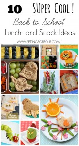 10 Super COOL Kids Lunch and Snack Ideas - No more boring lunches! See these fun Back To School recipes for Moms.