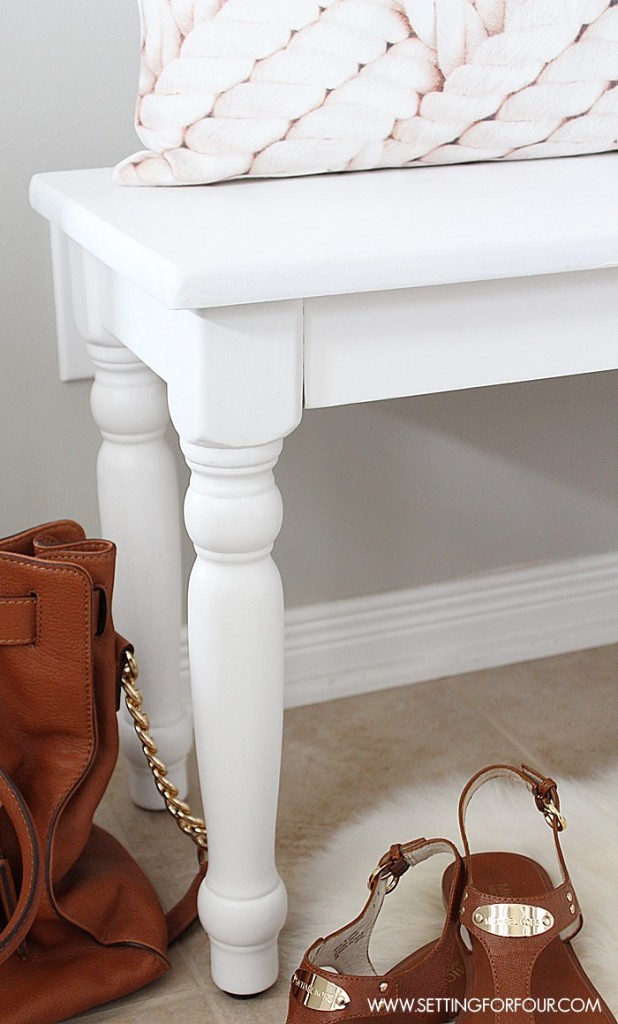 Painted Bench Makeover - DIY Home Decor Idea - Setting For Four Interiors