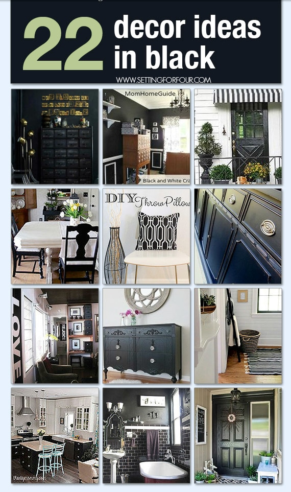 22 Decor Ideas in Black - Setting For Four Interiors