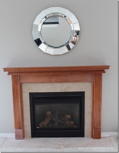 My Fireplace Mantel Reveal // A Before and After Makeover 