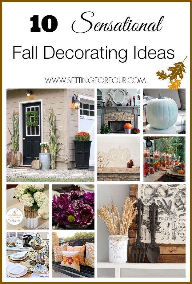 See these 10 Sensational Easy Fall Decorating Ideas | www.settingforfour.com
