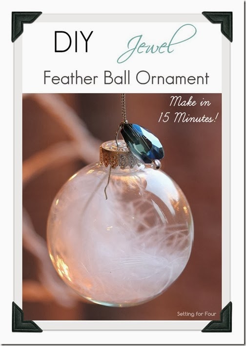 15 Minute is all it takes to make these pretty DIY Clear Ball Christmas Ornaments! It's a Christmas tree ornament, teacher gift, make for your ornament exchange party, make a bunch and put in a big bowl as a holiday home decor idea or use when wrapping gifts as a present topper/gift bag topper! This is such an inexpensive, quick and easy handmade Christmas craft to make with tweens and teens!