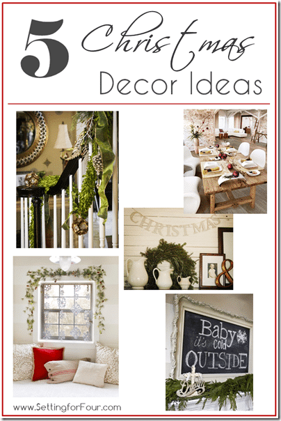 7 Christmas Holiday Decor Ideas: Happy Holidays! | Setting For 4