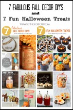 Make these 7 Fabulouls Fall DIY Decor Projects and Halloween Treats! | www.settingforfour.com