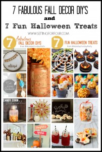 Make these 7 Fabulouls Fall DIY Decor Projects and Halloween Treats! | www.settingforfour.com