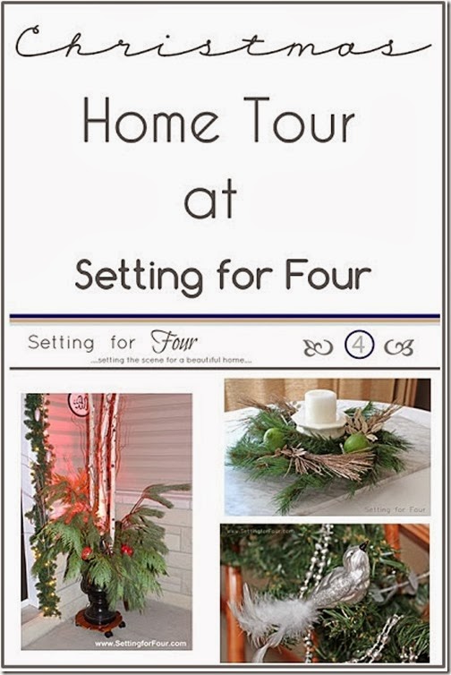 Christmas Home Tour at Setting for Four