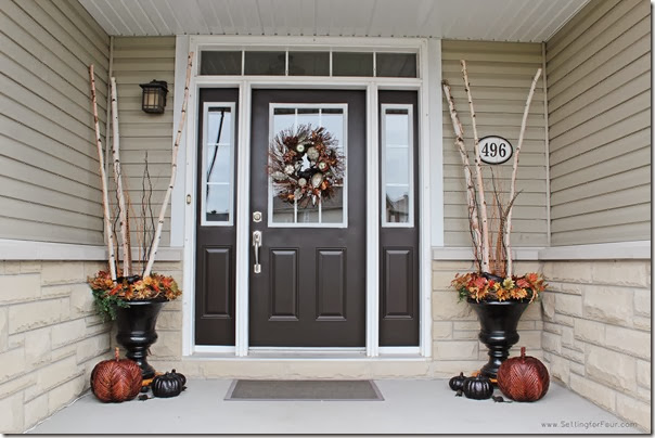 Fall Home Tour and Fall Decor Ideas - Setting for Four