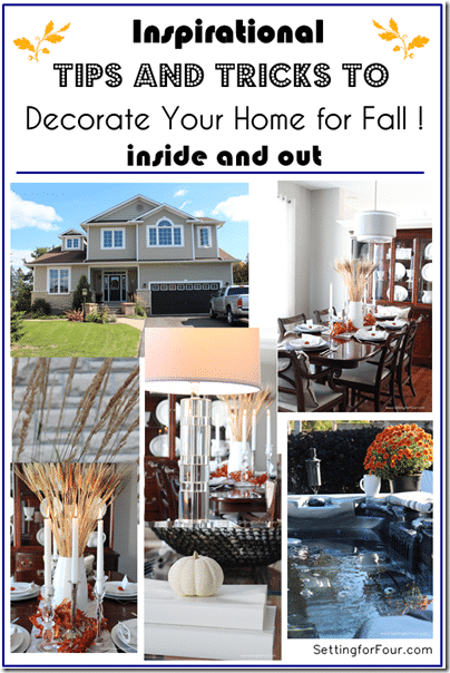 Inspirational Tips and Tricks to Decorate Your Home for Fall - Setting for Four