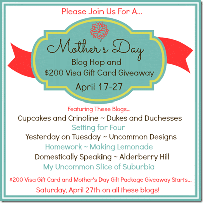 Mother's Day Blog Hop 600 x 600