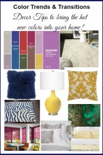 Color Trends and Transitions - Decor Tips to bring the hot new colors into your home! | www.settingforfour.com