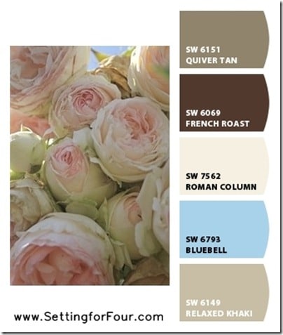 Pink Color Palettes using Sherwin Williams Chip It! from Setting for Four. Get the skinny here! https://www.settingforfour.com/2013/02/color-palette-pink.html #pink #paint #palette #sherwinwilliams