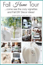 Come see my Fall Home Tour! Cozy vignettes and lots of DIY Decorating Tips! | www.settingforfour.com